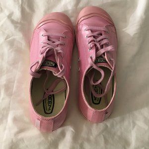 Coronado Pink Patent Canvas Athletic Sneakers
